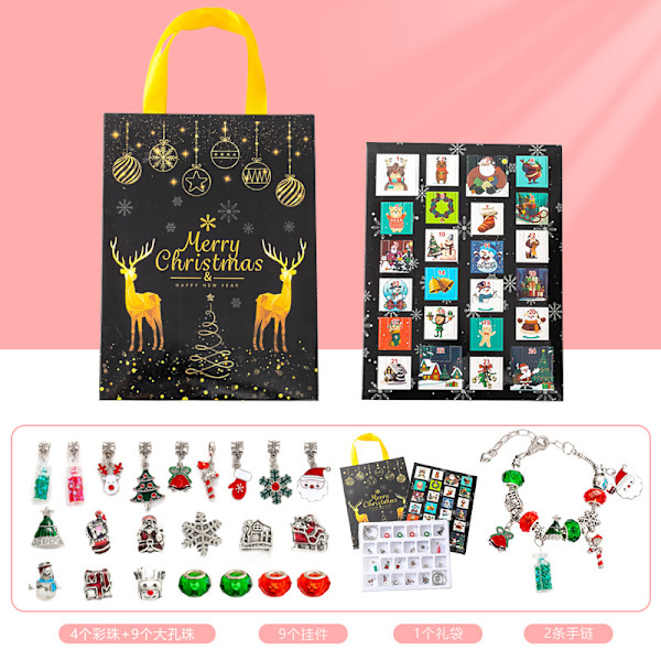 Julkalender Blind Box DIY Kreativ Barnarmband Tillbehör W