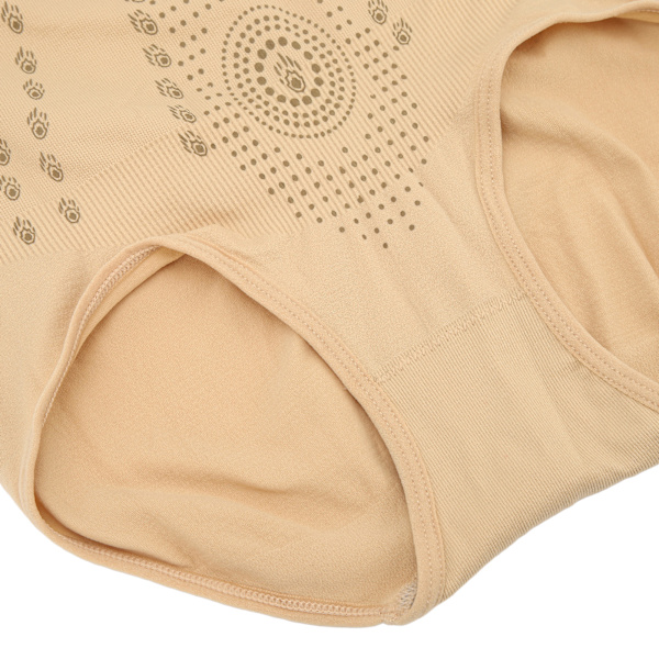 Formgivande Shorts Hög Midja Magkontroll Tätt Underkläder Nylon Kvinnor Höftlyft Underbyxor Hudfärg XXL (för 90-110kg)