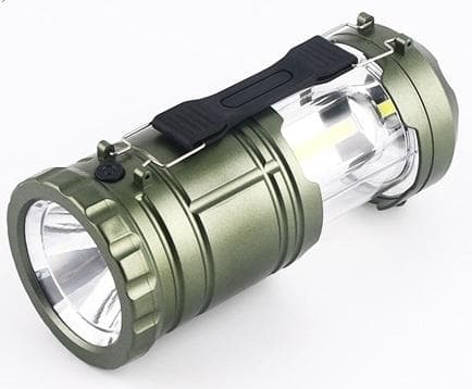 Campinglampa med LED, Grön