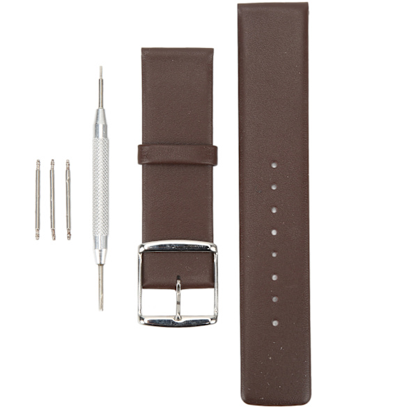 Läderarmband för klocka med snabbspänne, läderarmband för klocka, armband för Huawei GT 2 för Gear 46 22 mm, silverspänne