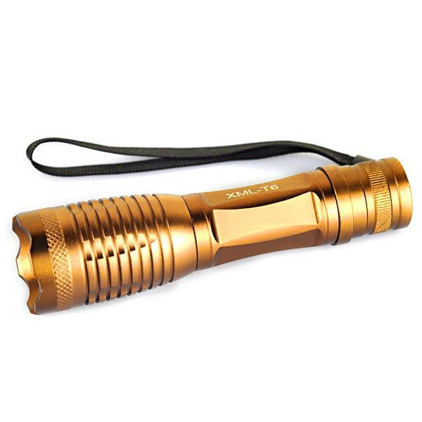 Ultrafire LED-ficklampa XM-L T6 - 2000LM Guld