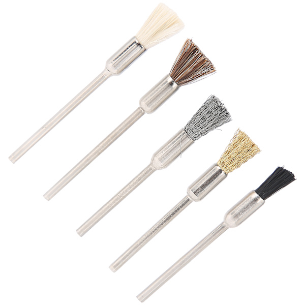 5-pack Nagelfräsbits Rengöringsborste Nageldamm Avlägsnande Borste Manikyr Verktyg Tillbehör