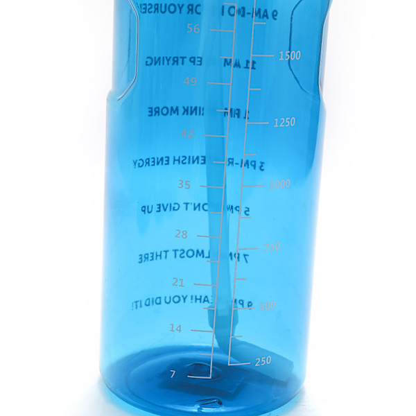 Stor vattenflaska Sportdryckeskopp med markering Svart 1100ml