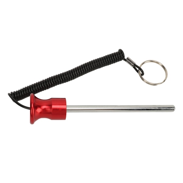 Viktmaskin Stift Magnetisk 8x125mm med Dragsnöre Viktstack Väljare Stift för Styrketräning Tillbehör Träning Röd