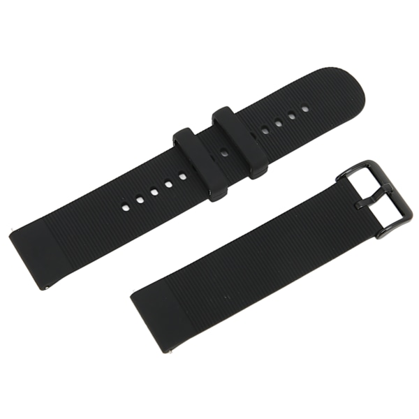 Justerbart Silikonarmband för Amazfit GTS 3/GTS 3 PRO Andningsbart Smartwatch Armband Svart