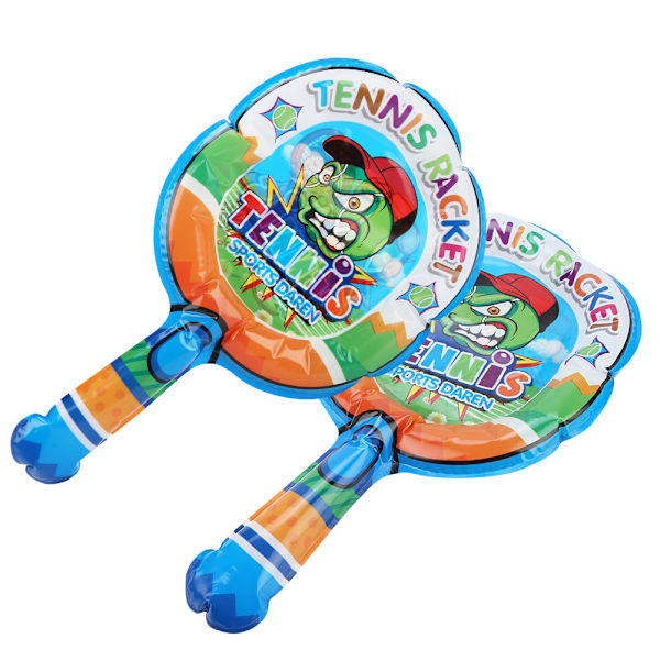 2 st Lätta Uppblåsbara Barn Badminton Racket Sportleksak  1 st Uppblåsbar Boll