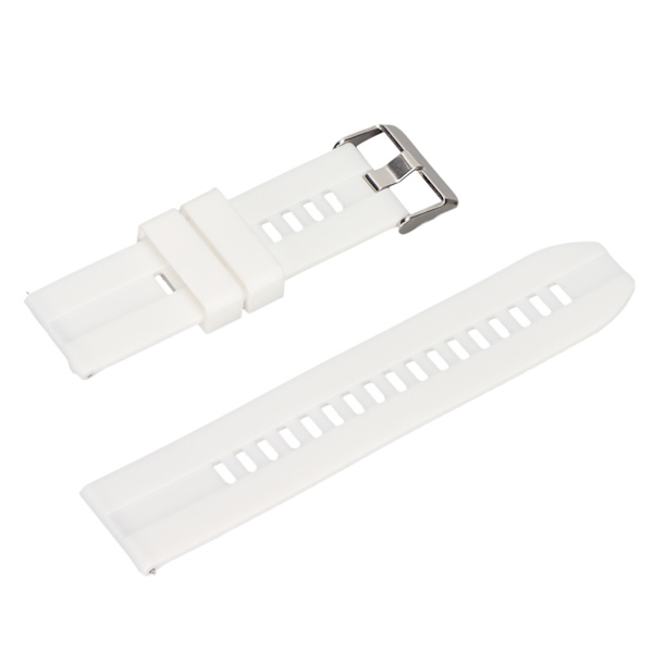 Armband 22mm Universal Snabbkoppling Silikontillbehör för Realme Watch 2 Vit