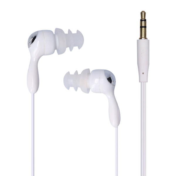 Vattentäta Hörlurar In-Ear Stil Benledning Hörlurar med Utbytbara Öronproppar för Simning Löpning Surfning Vit