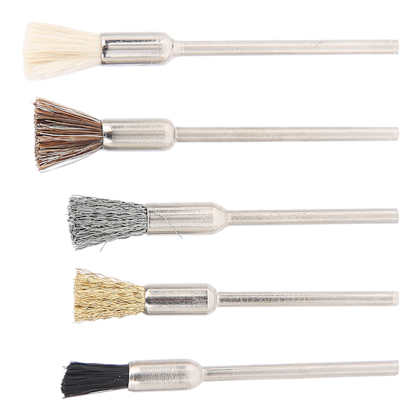 5-pack Nagelfräsbits Rengöringsborste Nageldamm Avlägsnande Borste Manikyr Verktyg Tillbehör