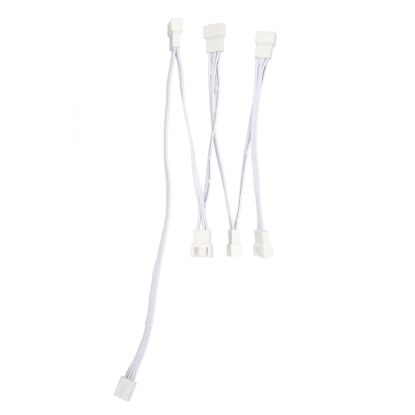 PWM Fläktdelare Kabel 1 till 6 Konverter Adapter Linje Förlängningskabel med 4-polig Kontakt