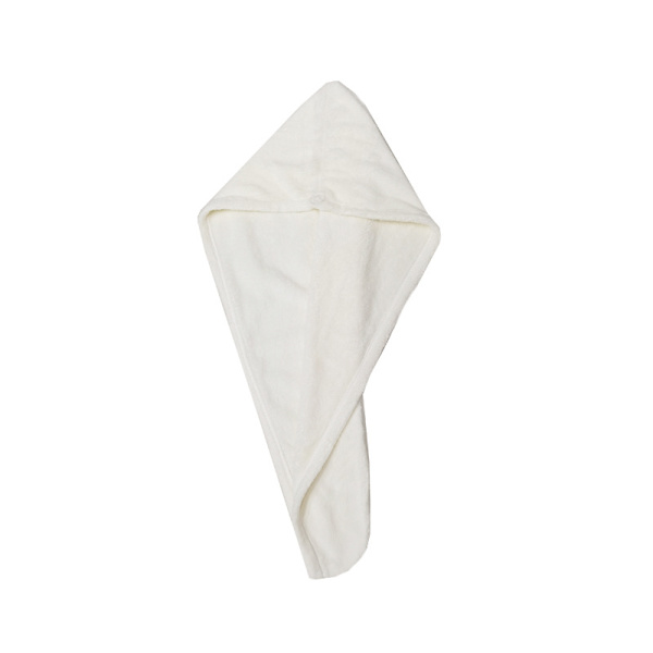 Tjock, snabbtorkande korallhårhuva white 25*65cm