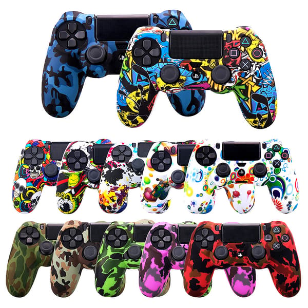 PS4-spelkontroll silikon grepp skyddande fodral