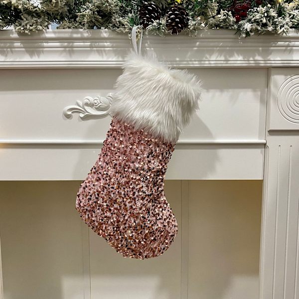 Julklappsgodispåse Sekvenserad Plysch Julstrumpor Julgranshänge Juldekoration B