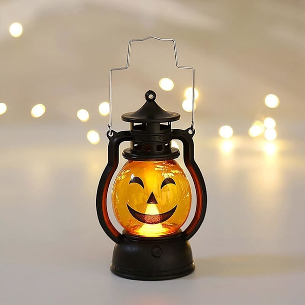 Halloween Pumpa Lykta med Bärbart Handtag