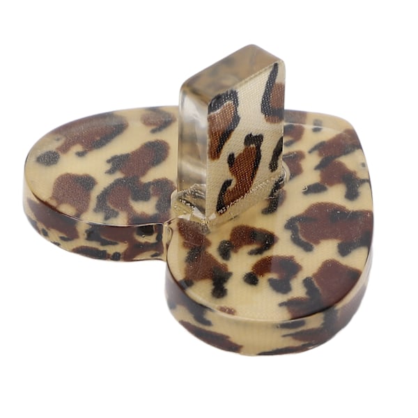 Nagelbas Japansk Hjärtaformad Rund Leopardmönstrad Nagelövningsbas Displayställ Hjärtaform