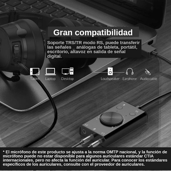 Extern USB-ljudkort Gratis Enhetsljudadapter