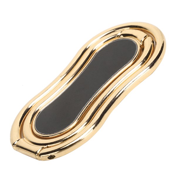 Finger Ring Mobiltelefonhållare Stativ Vikbart 360° Roterande Telefon Bakre Handgreppshållare Guld