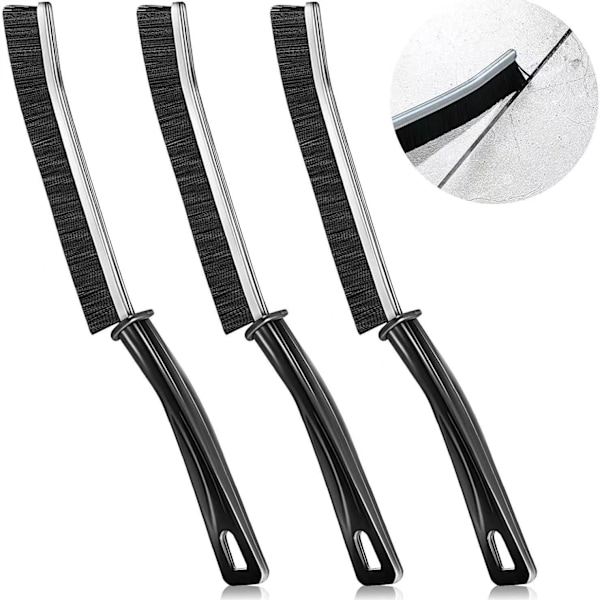 3-pack rengöringsborste multifunktionell väggmonterad borste med långt skaft och hårda borst toalettborste 3pcs Brush