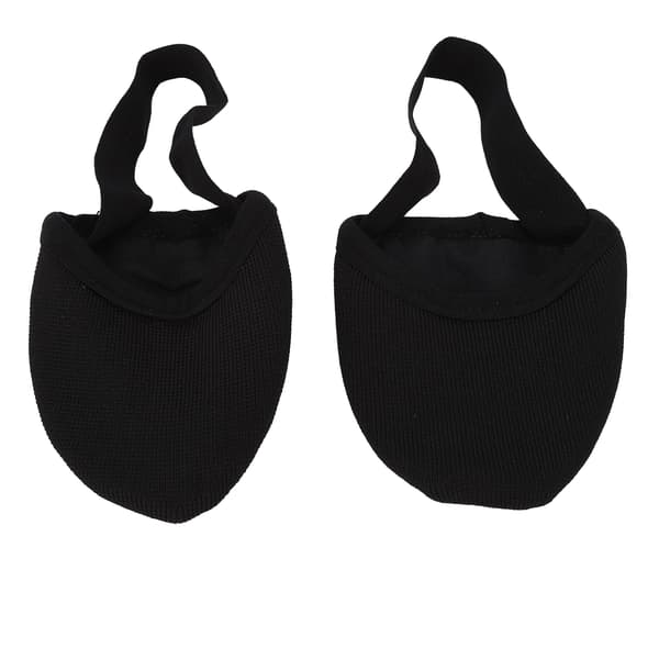 Halvsula Dansko Breathable Stretchy Halksäker Halvsula Ballettofflor för Dans Yoga Träning Svart L