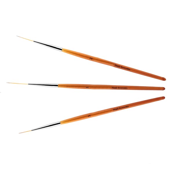 3-pack nagelkonstlinje-penna för målning och prickning