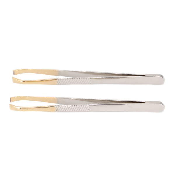 2 st Eyebrow-pincetter för kvinnor, precisionspincetter, dagliga skönhetsverktyg för inåtväxande hår, ögonbryn, ansiktshår