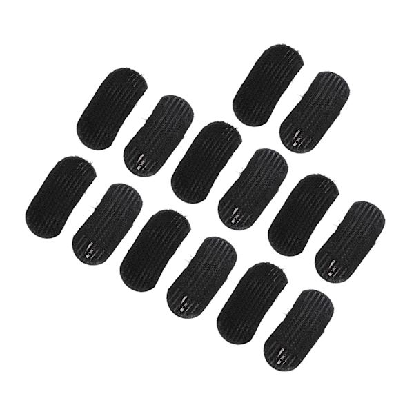 7 Par Hårkuddar för Volym Svart Spårfria Osynliga Fluffiga Hårkuddar för Kvinnor Flickor DIY Frisyr