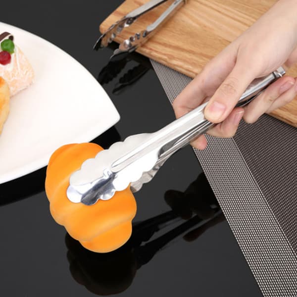 Matpincett i Rostfritt Stål, Livsmedelssäker, för Buffé, Servering, Kök, Grillfest, 9 tum