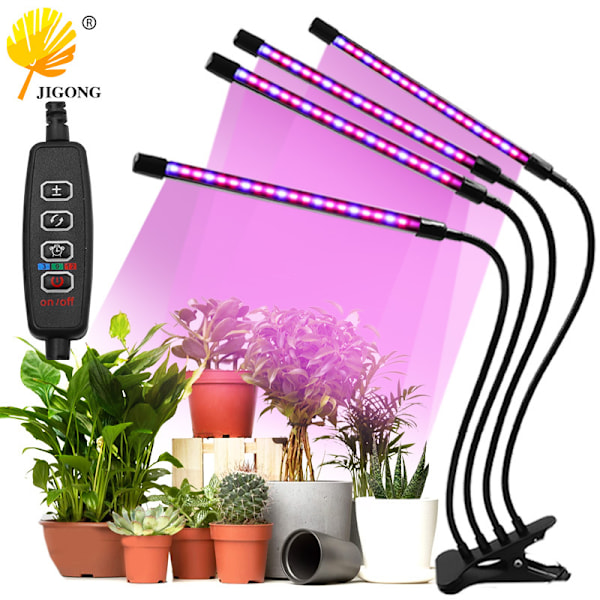 Växter, blommor, suckulenter, LED-växtlampor, tidsinställd fullspektrum inomhusodling, kompletterande belysning, vattentäta lampor Five tubes