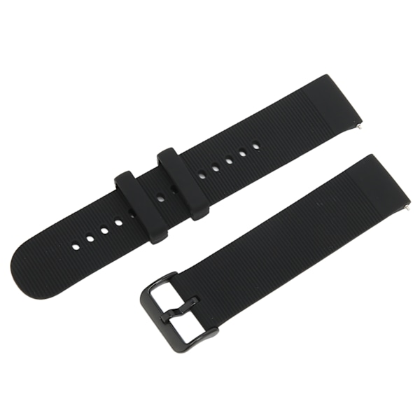 Justerbart Silikonarmband för Amazfit GTS 3/GTS 3 PRO Andningsbart Smartwatch Armband Svart