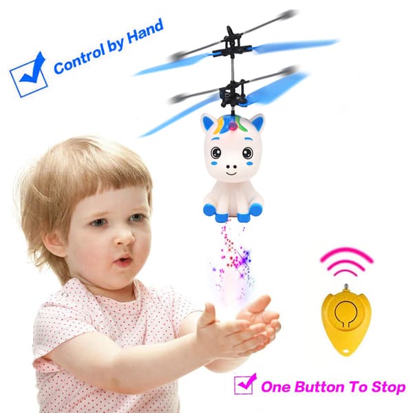 Flygande Leksak med LED-Ljus Handstyrd Helikopterleksak