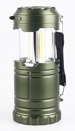 Campinglampa med LED, Grön