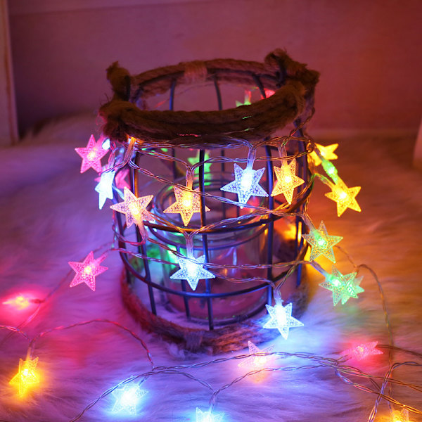 Led Small Colored Lights Star Light String Christmas Neon Small Colored Lights String Color-6M40led USB