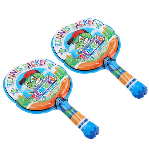 2 st Lätta Uppblåsbara Barn Badminton Racket Sportleksak  1 st Uppblåsbar Boll