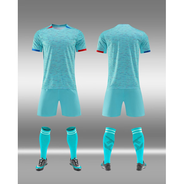 Fotbollströja set för klubb, fotbollsträningsuniform, snabbtorkande B XS