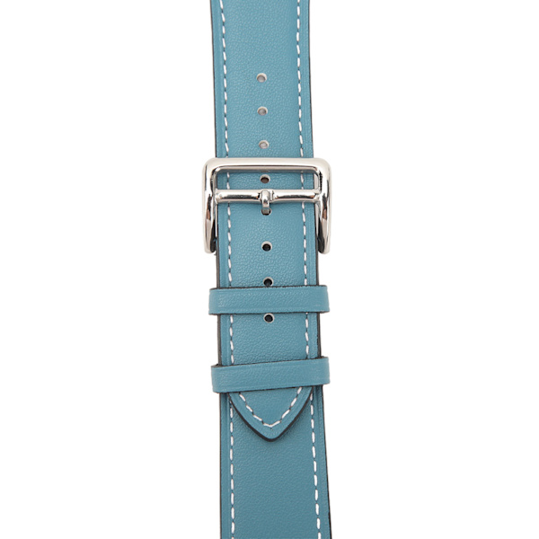 Smartwatchband, Armband i Läder, Smartwatchtillbehör för IOS Watch Series SE 8 7 6 5 4 3 2 1 42mm 44mm 45mm Blå