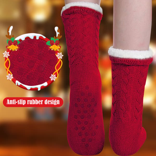 1 Par Julstrumpor i Tjock Korallfleece
