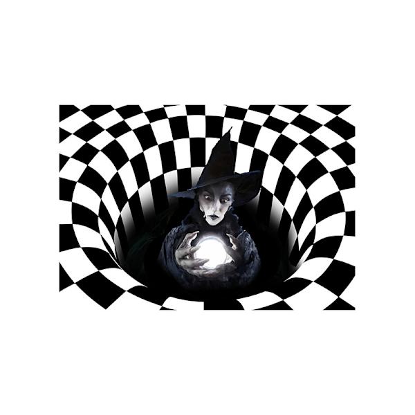 3D Rutiga Golvmatta Halloween Clowndörrmatta AvloppsClown Visuell Vertigo Matta Tredimensionell Virvel Golvmatta Stephen King's It-9 60 * 90cm