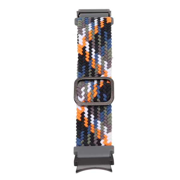 Armband i elastiskt nylon, flätad och justerbar, för Galaxy Watch 4 - Denimfärg