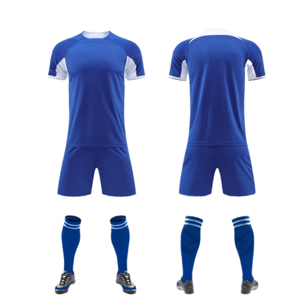 Fotbollströja set för klubb, fotbollsträningsuniform, snabbtorkande C L