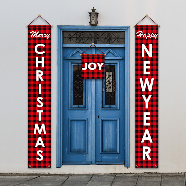 Christmas Couplet Julfest Party Party Party Party Dekorationer Gatepost Couplet 5