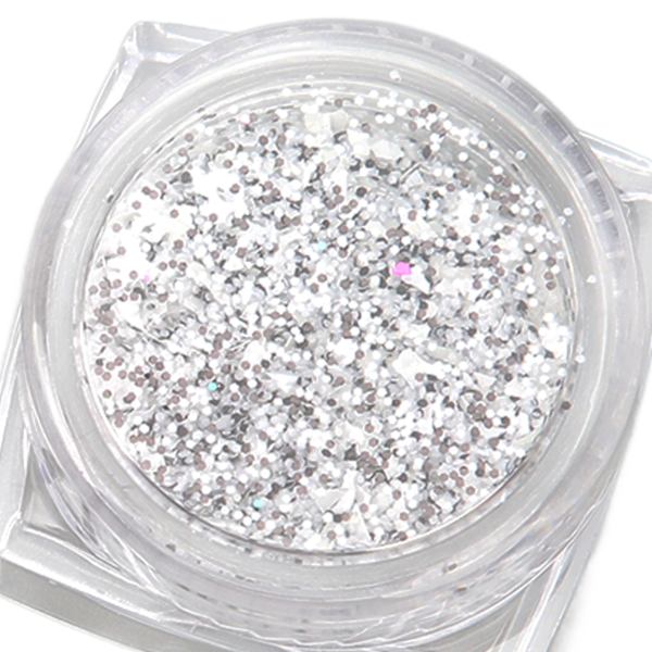 6 Boxar Glittrande Socker Effekt Glitter DIY Hantverk Elegant Nageldamm Sandpulver Nagelsmycke