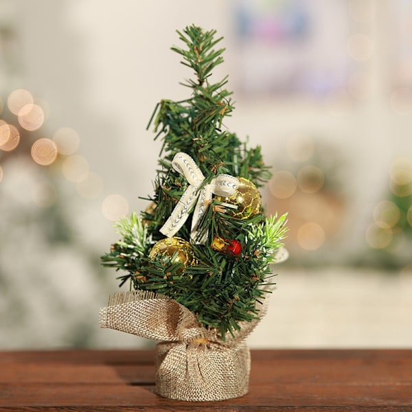 Miniatyr Julgran Dekoration för Skrivbord 20cm E