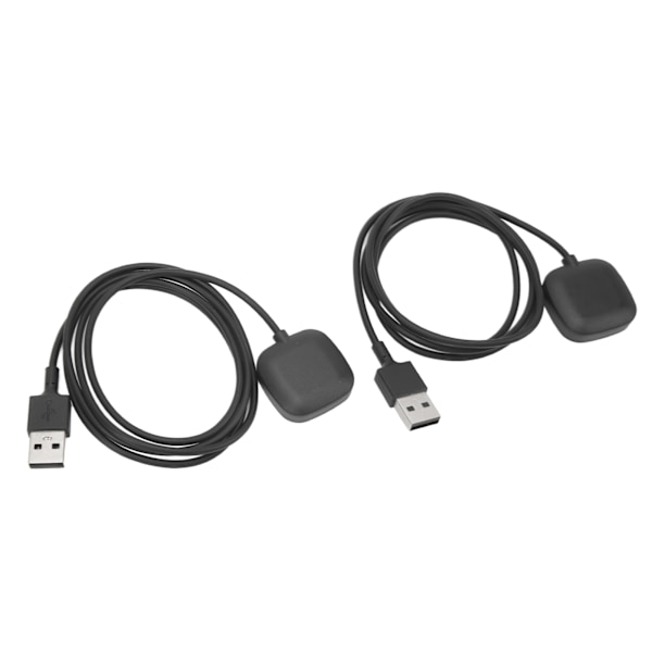 2 st 5V Smartwatch Laddare Trådlös Laddningsdocka Dataöverföring Laddningskabel för Fitbit Versa 3 Sense 1M