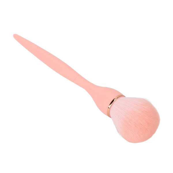 Sminkrougeborste Professionell Bärbar Mjuk Syntetisk Fiber Lös Puderborste Kosmetisk Verktyg för Kvinnor Rosa
