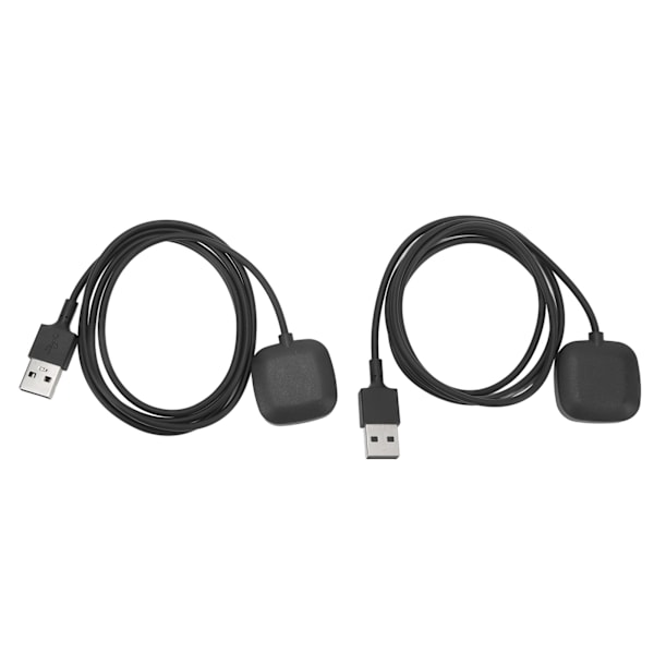 2 st 5V Smartwatch Laddare Trådlös Laddningsdocka Dataöverföring Laddningskabel för Fitbit Versa 3 Sense 1M