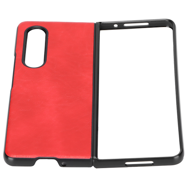 Läderfodral för Smartphone Stötsäkert Skyddande Skal för Samsung Galaxy Z Fold 3 Röd