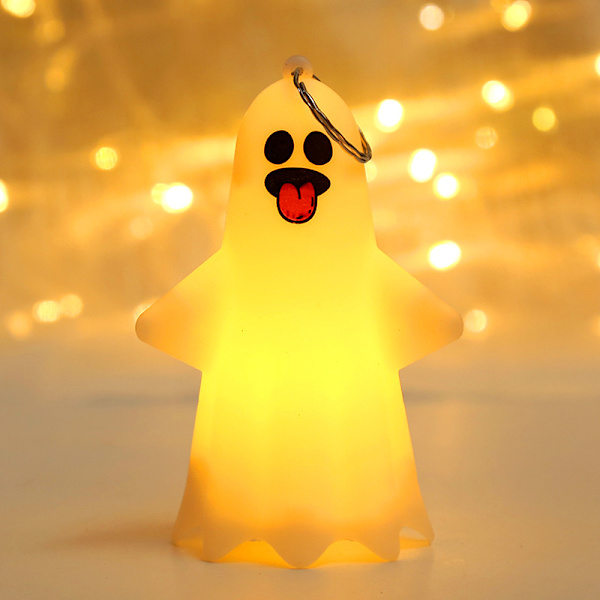 2 Halloween Dekorativa Ornament med Pumpa-lampor