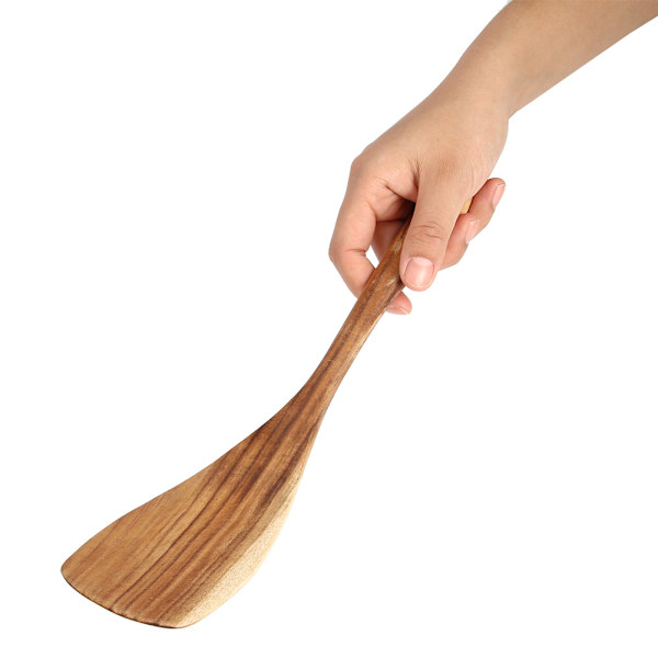 Naturlig Träspatel Vändare Stekspade Matlagning Köksredskap Spatel (31,5*7,5cm)