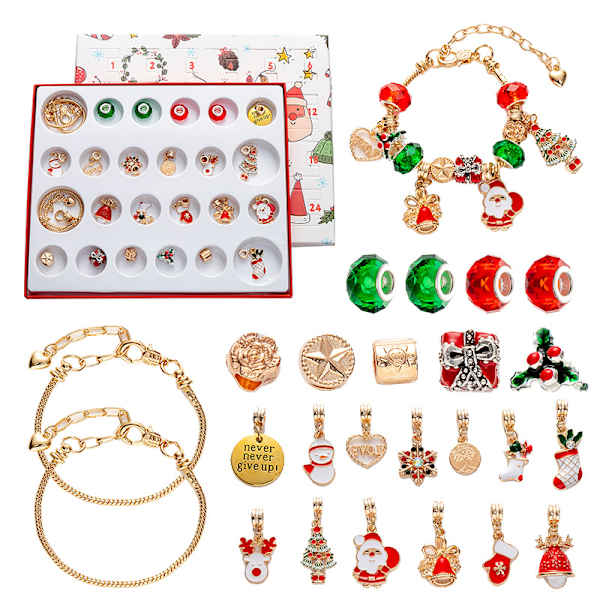 Julkalender Blind Box DIY Kreativ Barnarmband Tillbehör C