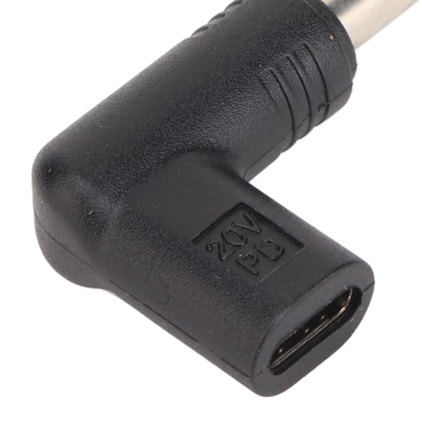 100W PD USB 3.1 Typ C Hon USB C till DC 18.5‑20V 5.5x1.7mm Adapter PD Emulator Trigger 90 Grader Vinklad
